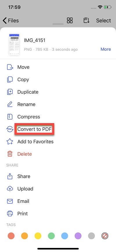convert photos to pdf