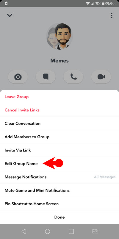 make a group chat on Snapchat