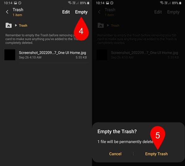 How to Easily Empty Trash on Samsung Galaxy Phones?