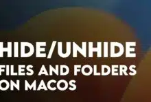 Hide Files and Folders on macOS