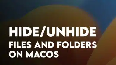 Hide Files and Folders on macOS